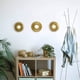 thumbnail image 5 of Juego de espejos decorativos para la decoración de paredes. El espejo Sunlight se utiliza para la decoración de paredes de salas de estar, cada pieza mide 25 cm. El espejo de pared de metal, 5 of 7