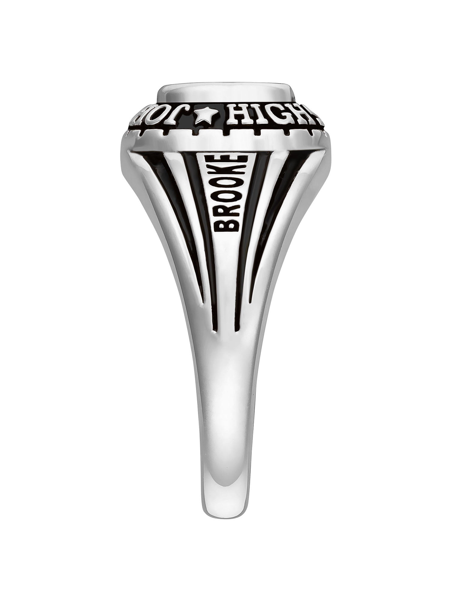 Order Now for 2025 Graduation, Freestyle Women's Platinum over Sterling Classic Class Ring, Personalized, High School or College Graduation