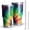Green and Yellow Tie Dye Pattern, variant on Pink and Yellow Tie Dye Pattern 30oz Insulated Stainless Steel Tumbler, Car Cup Holder Mug with Straw & Cleaning Brush, Fade Resistant Gifts for Home Office Outdoor Car