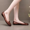 thumbnail image 3 of yanyinfootwear Women's Shoes Waterproof Jelly, Square Toe, Brown, 36, 3 of 5