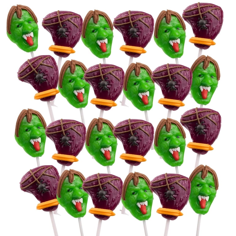 Zombie Lollipops, Halloween Trick or Treat Candy, 24 Count, 10.16