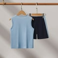 thumbnail image 3 of 2 Piece Kids Sports Shorts Sets Quick Dry Sleeveless Top Shorts Summer Casual Active Shorts Set for Boys Girls, 3 of 8