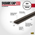 thumbnail image 3 of M-D Building Products 31816 6 - 7.5Mm 84 In. Satin Nickel Aluminum Vinyl Plank Square Cap, 3 of 14