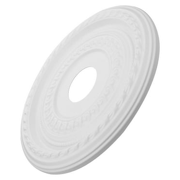HAMPPLIES 1Pack Ceiling Medallions For Light Fixtures 41X41X2.5In Size White Color Round Disc Shape Plastic