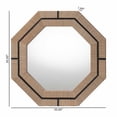 thumbnail image 5 of bali & pari Mirai Bohemian Woven Grasscloth Octagon Accent Mirror, 5 of 5