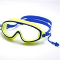 thumbnail image 1 of No Leaking Wide View  Swimming Goggles with Conjoined Earplugs for Adult Men Women Youth, 1 of 9