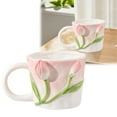 thumbnail image 1 of HAOMONZEN Embossed Ceramic Cups Handmade Large Coffee Cups Ceramic Coffee Cups Embossed Coffee Cups for Hot Or Cold Coffee Cereal Lattes Deals Today 2024, 1 of 8
