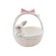 thumbnail image 1 of Canasta de Pascua de conejo de cerámica Cuencos de conejo de porcelana Mini estatua Centro de mesa 12cmx12cmx13.5cm, 1 of 9