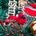 thumbnail image 4 of Visland 10 Pcs Red Cardinals Ornaments Handmade Artificial Birds Clip on Christmas Tree for Christmas Tree Wreaths Garland Decorations, 4 of 10