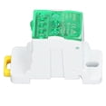 thumbnail image 4 of 690V 80A DIN Rail Terminal Block Distribution Box Spliceable Brass Conductor Terminal Junction Box for House Appliances Green, 4 of 14