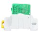 thumbnail image 4 of Caja de distribución de bloque de terminales de carril DIN de 690V 80A, caja de conexiones de terminales de conductor de latón empalmable para electrodomésticos, color verde, 4 of 5
