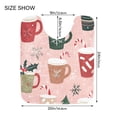 thumbnail image 5 of Yayeee Bath Rug for Bathroom Floor Non Slip Rectangle Fluffy Soft Absorbent Mat, 16"x24", Brown Christmas Cups, 5 of 7