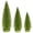 Lime, variant on Vickerman 3"-5"-7" Silver Glitter Oval Pine Artificial Christmas Tree, Set of 3