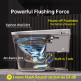 thumbnail image 2 of EPLO Bidet de Toilette Intelligent avec Réservoir Intégré, avec Système de Rinçage à Faible Bruit, Couvercle à Ouverture/fermeture Automatiques, Rinçage Automatique/double Rinçage, Rinçage Occultant, Fonctionnement par Capteur de Pied, 2 of 10