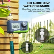 RainPoint Garden Hose Timer Greenhouse Irrigation Faucet Sprinkler Water Timer Garden Yard Watering,Brass Inlet and Outlet,Green-ITV105