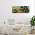 thumbnail image 5 of Stupell Industries Bold Abstract Collaged Red Motorcycle Text Brushstrokes , 40 x 17, Design by Porter Hastings, 5 of 5