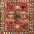 thumbnail image 1 of Ahgly Company Machine Washable Indoor Square Traditional Peru Brown Area Rugs, 3' Square, 1 of 7