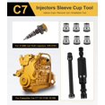 thumbnail image 4 of Yoursme Outil d'Installation de Manchon d'Injecteur pour C7 avec Kit de Pièces Compatible avec Injecteurs Caterpillar 3126B C7 C9 avec Style HUEI, 4 of 4