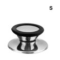thumbnail image 1 of Universal Stainless Steel Anti-scald Pot Cover Knob Household Kitchen Antislip Pan Lid Handle Grip Cookware Kitchenware Black Small, 1 of 8