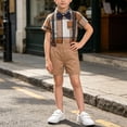 thumbnail image 6 of LvhaoGJOB Little Kids Boys 2-Piece Outfit Set - Multi-Pocket, 6 of 7
