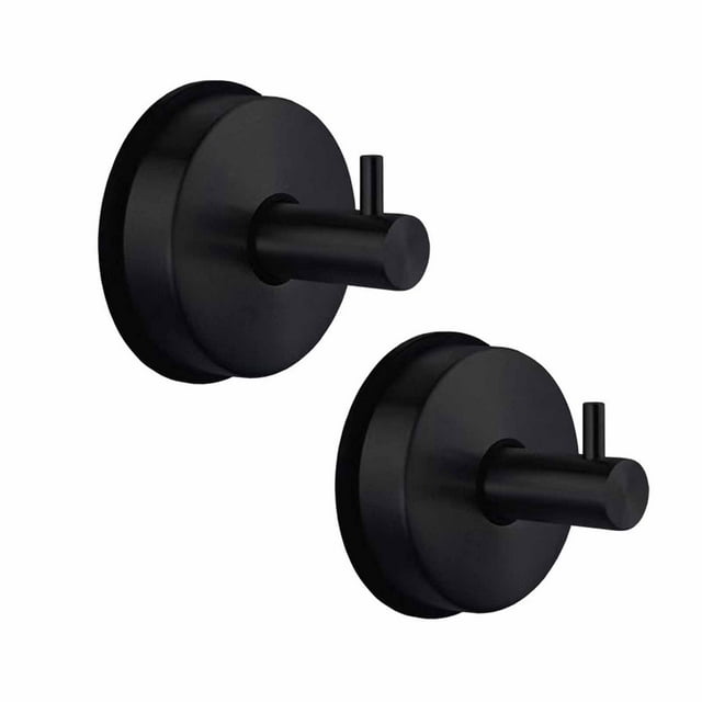 ZheElen 2pieces Window Mirror Suction Hooks Stylish And Functional Decoration Essential Suction Hooks black