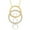 10K Yellow Gold, variant on Fine Jewelry 925 Sterling Silver Round Shape Lab Grown Diamond Circle Pendant with Silver Cable Chain Necklace for Women (1/4 cttw, D-F Color, VS Clarity) 18"