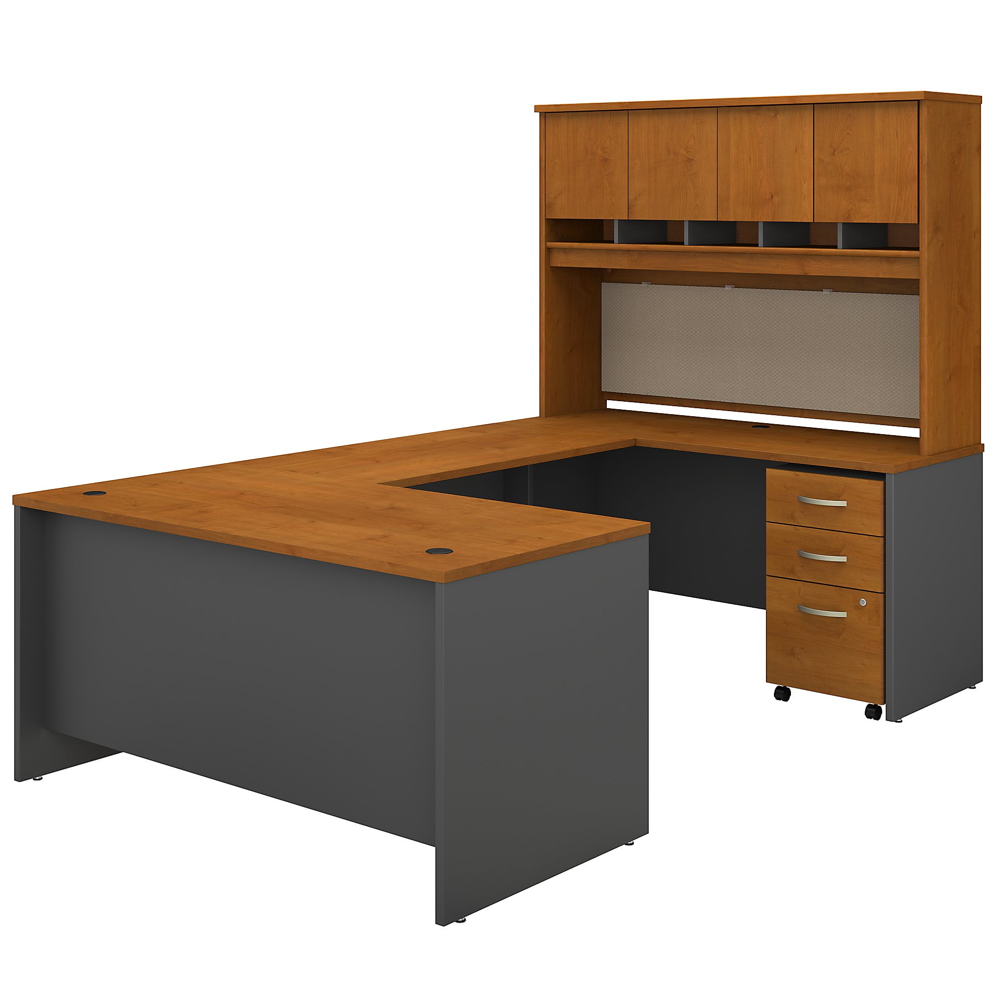 u shaped wrap around desk