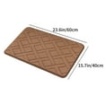 thumbnail image 2 of Hwkond Bath Mats for Bathroom, Bathroom Absorbent Floor Mat Is Machine Washable Soft And Quickly Absorbs Water Bath Rugs Ensuring Stable And Non Slip Bathroom Floor Mat,Coffee,15.74x23.62in, 2 of 6