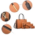 thumbnail image 5 of Stylago 4pcs Leather Handbag and Purse Set Women Crossbody Tote Bags Zipper Shoulder Satchel and Wallet Pouches Gift for Lay Blue, 5 of 6
