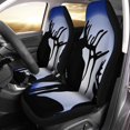 thumbnail image 1 of Funda para asientos de coche ABPHQTO Juego de 2 fundas azul dos siluetas de ciervos del norte, 1 of 4