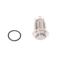 thumbnail image 2 of 2X 3V Interruptor de Boton Pulsador Boton del Timbre de Puerta Azul LED 12 mm Plata, 2 of 5