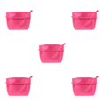 thumbnail image 2 of Baohd Expandable Purse Organiser With Zip Closure Convenient Storage For Handbag Waterproof Nylon Bag Cloth Storage Organiser rose red 5Set, 2 of 6