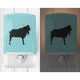 thumbnail image 2 of Caroline's Treasures BB8056CNL Verata Goat Blue Check Ceramic Night Light, 6x4x3", multicolor, 2 of 2