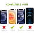 thumbnail image 2 of IBAOLE Protecteur d'Écran iPhone 12 - Film IBAOLE Trempé Compatible avec Apple - Protecteur d'Écran iPhone 12 Pro - 2020 6.1 Pouces [Sans Bulles] [Couverture Complète] - [Lot de 3] - par IBAOLE 12 / 12 Pro, 2 of 7