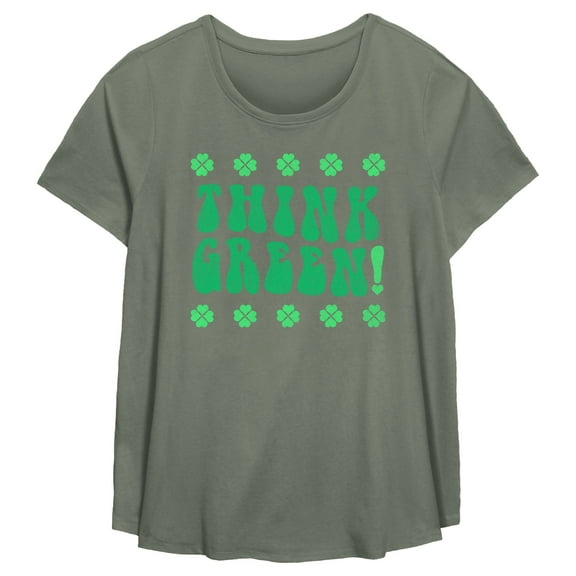 Women's Lost Gods Think Green  Graphic T-Shirt