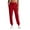 11# Red, variant on Womens Fleece Lined Joggers Winter High Waisted Warm Cotton Sweatpants Thick Lounge Sweat Pants with Pockets Dark Gray L