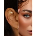 thumbnail image 2 of czcpp-Titanium Heart Star Moon Rook Spike Piercing Jewelry 16g, Surgical Steel Rook Earrings for Women Man, Silver Vertical Labret Jewelry, 8mm Spike Eyebrow Piercing Jewelry, 2 of 4