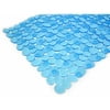 Splash Home PVC Bathtub Mat, Non-Slip W/ 58 Suction Cups 14x28 - Blue