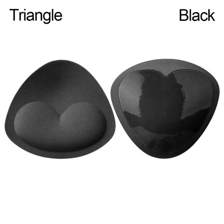 

Reusable Breathable Push Up Self-Adhesive Breast Enhancer Lift Breast Pads Silicone Bra Inserts Sticky Bra Cups TRIANGLE BLACK