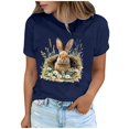 thumbnail image 1 of Amzcrzy Hauts pour Femmes Hauts d'Été pour Femmes T-shirt Imprimé pour Amoureuse des Femmes Col Rond Manches Courtes Hauts T-Shirts pour Femmes Manches Courtes Hauts pour Femme Sortie Hauts pour Femmes Tendance, 1 of 7