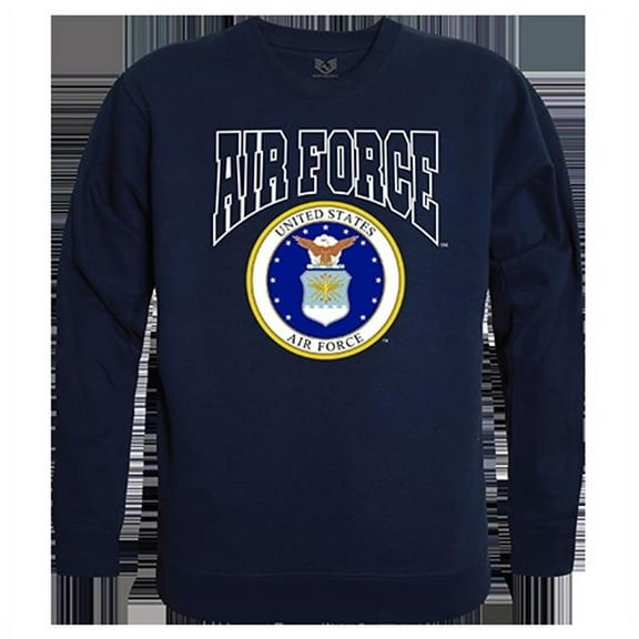 Air Force Graphic Crewneck Sweatshirt, Navy - Large