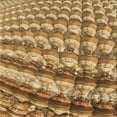 thumbnail image 1 of Ahgly Company Machine Washable Indoor Square Transitional Saddle Brown Area Rugs, 4' Square, 1 of 7
