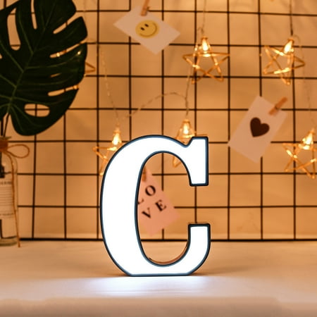 

NGTEVOOS ABS+PP Creative LED Letters Lights Night Light Lamps Clearance