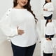 thumbnail image 4 of Blusa de manga larga de gran tamaño de color sólido con hombros descubiertos y moda sexy informal para mujer Pompotops FGAJ20047, 4 of 9