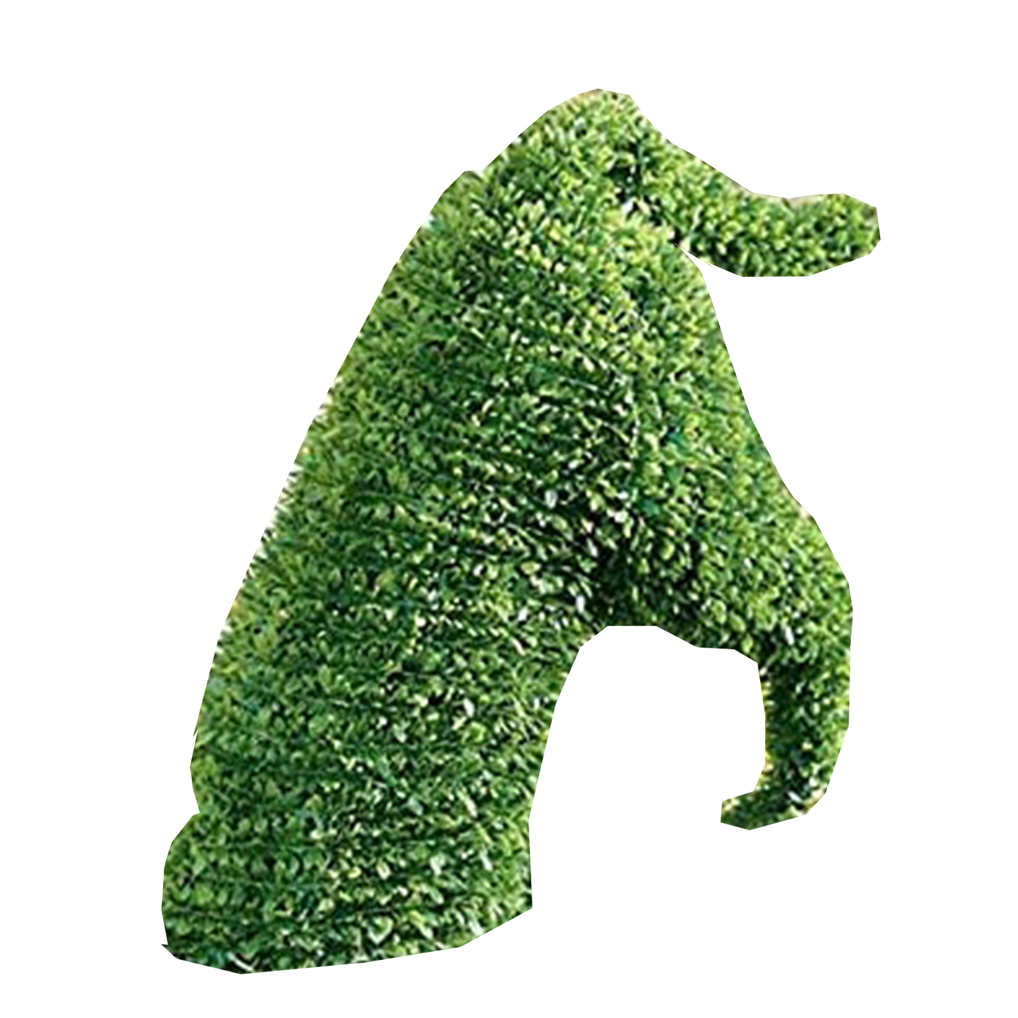 Bebiullo Decorative Peeing Dog TopiaryPet Garden Statue Green Lifelike
