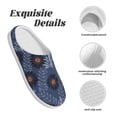 thumbnail image 5 of Daiia Sunflowers Print Women’s Fuzzy Slippers Memory Foam Lightweight House Shoes Cozy Loafer Flannel House Shoes-35/36, 5 of 7