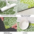 thumbnail image 3 of Green Floral and Petal Pattern Kitchen Rug Mat,Kitchen Runner Rugs Non Skid Washable,Decorative Kitchen Floor Mats for Kitchen,Sink,Laundry,17"X47", 3 of 5