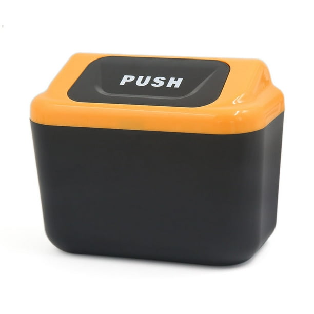 Car Trash Rubbish Can Garbage Dust Dustbin Case Holder Bin Hook Black