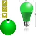 thumbnail image 2 of Bombillas LED verdes U4GLORY A19, 9 W, E26, equivalentes a 60 W, paquete de 4, 2 of 9