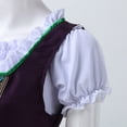 thumbnail image 4 of LEKODE oktoberfest outfits women dirndl dress Bavarian Dress tracht dress Oktoberfest Outfits Dirndl Dress Traditional Festival Lady Purple 2XL, 4 of 5
